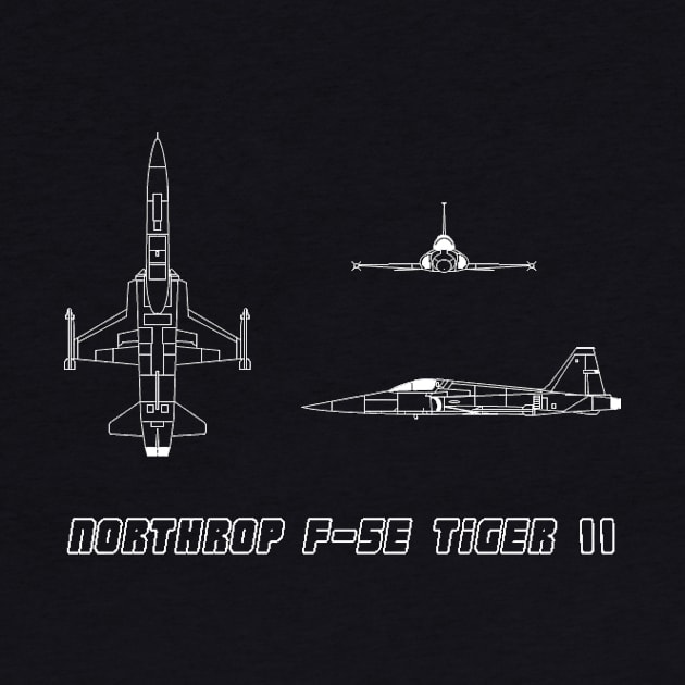 Northrop F-5E Tiger II (white) by Big Term Designs